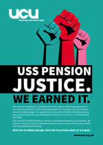 USS pensions justice - ballot poster animation