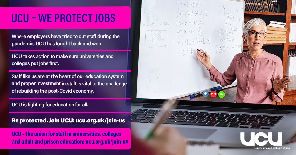 We protect jobs with text - join us graphic