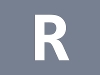 Representing courses Blue-grey box with letter R