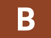 Bargaining courses Tan box containing the letter B