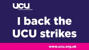 I back the UCU strikes - 1