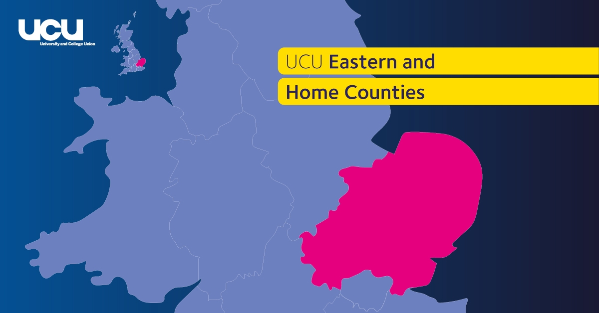 Eastern & home counties region highlight map