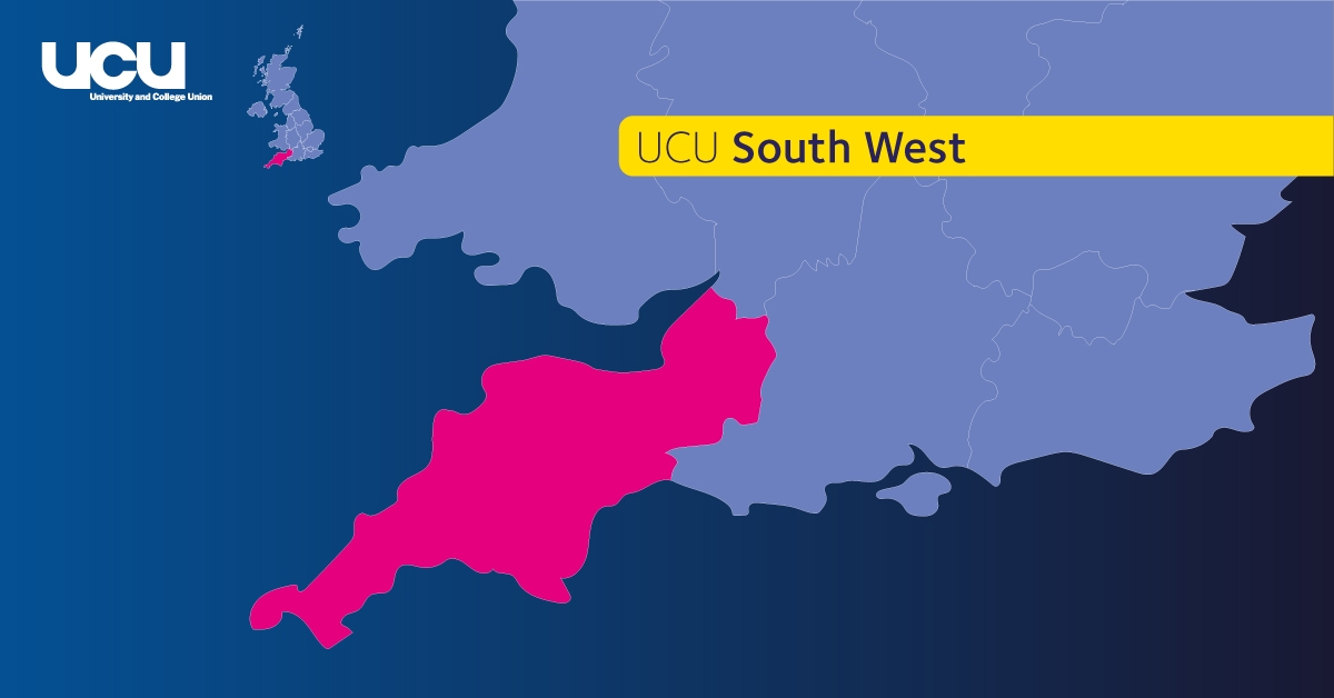 South west region highlight map