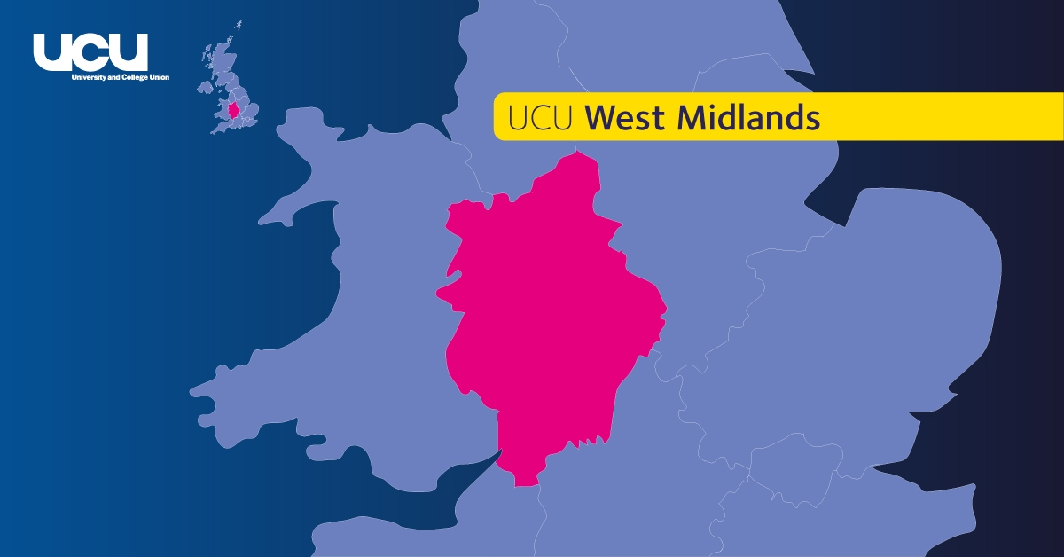 West midlands region highlight map