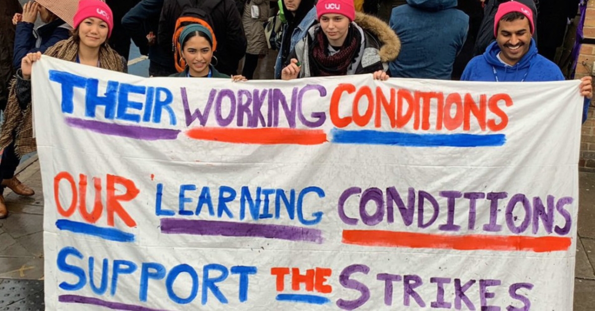 QMUL pickets