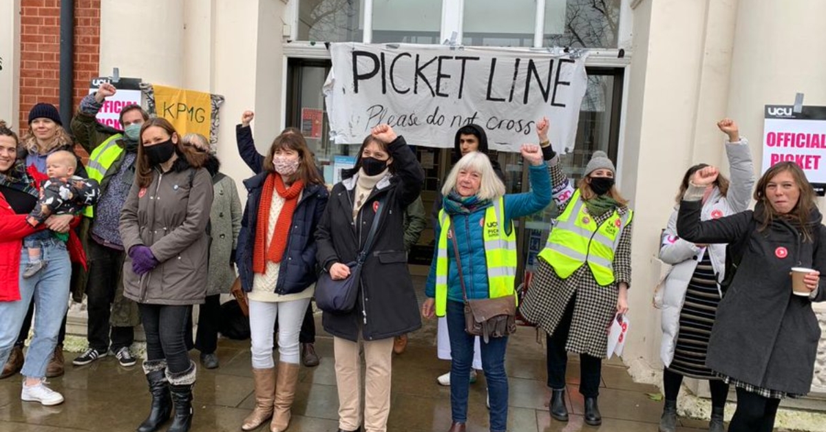 Goldsmiths picket