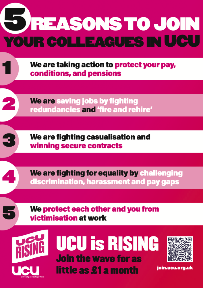 Reasons to join the UCU