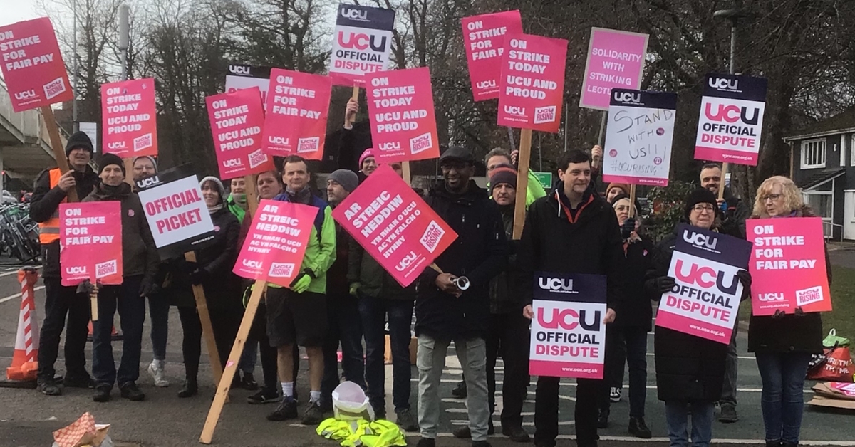 230210 ucu cardiff met university picket line original