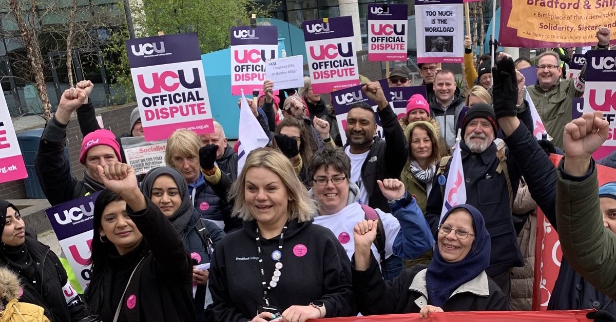 20230504 UCU Bradford College strike 1200px
