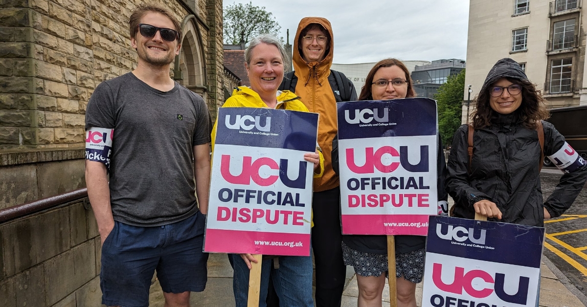 230620 Leeds UCU MAB strike picket line