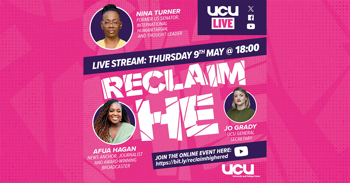 Reclaim HE 9 May event