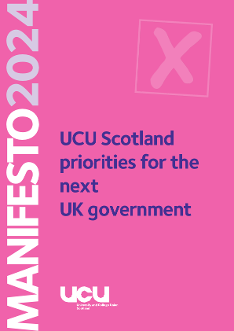 UCU Scotland GE manifesto 2024