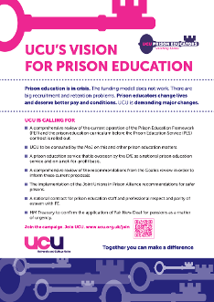 UCU's vision for prison education