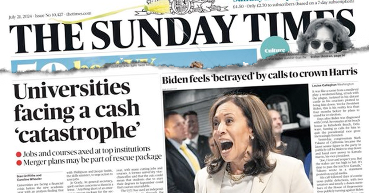 24-07-26 Sunday Times front cover