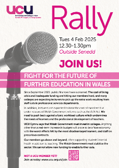 Wales FE Rally flyer - En