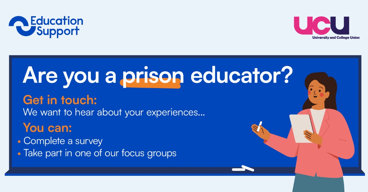 UCU Education Support prison educator research