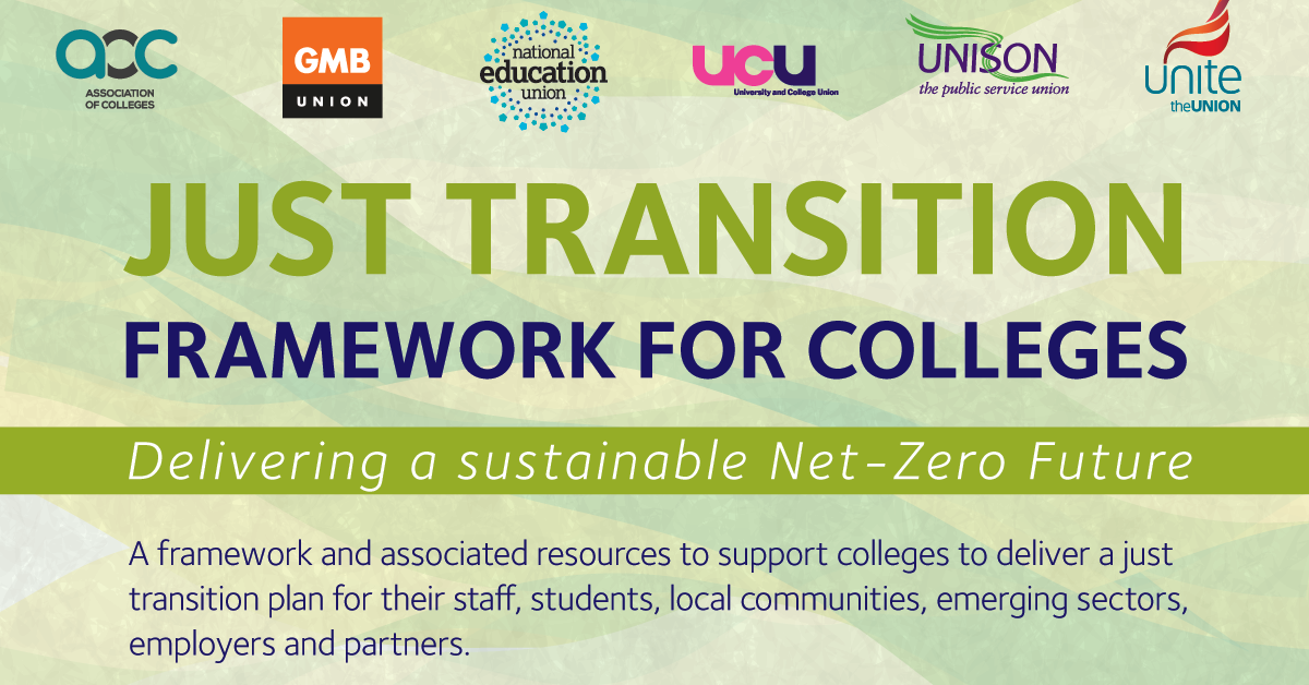 Just Transition Framework for Colleges