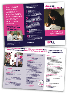 Researcher recruitment leaflet