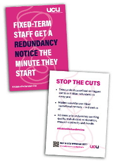 Hidden Redundancies flyer 1: redundancy notice the minute they start