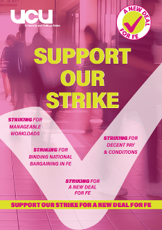 NDFE strike leaflet