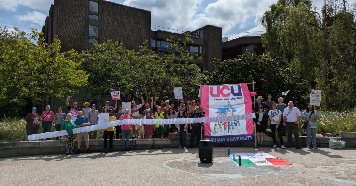 Durham University UCU protest
