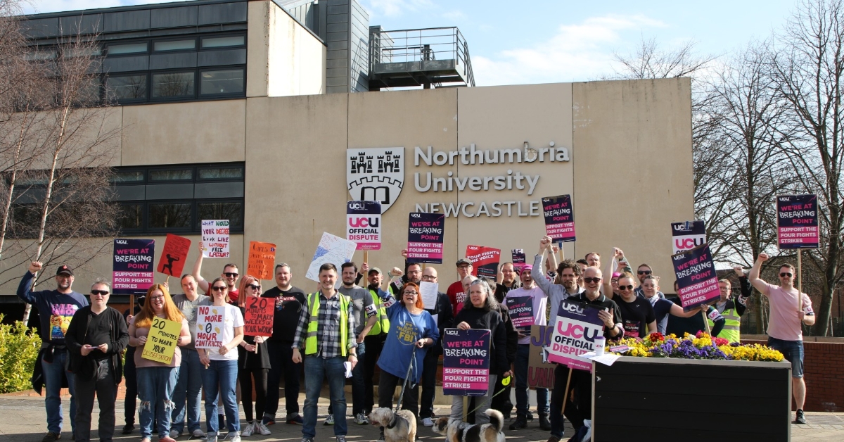 Northumbria Uni protest 2