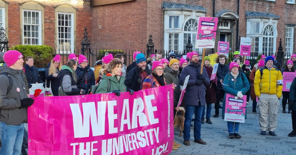 260218 Northumbria UCU industrial action 1200px