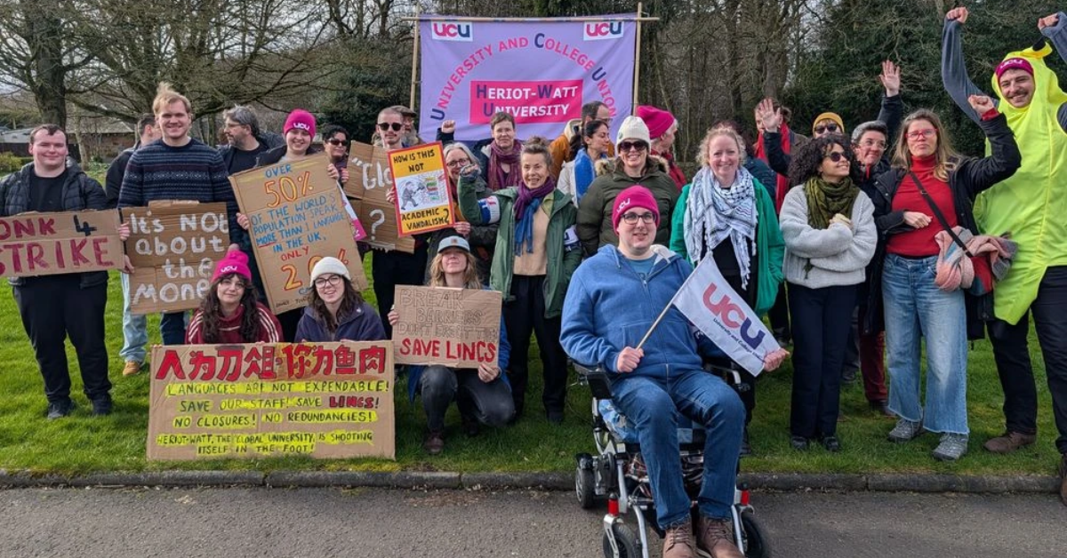 260318 Heriot-Watt University UCU strike 1200px