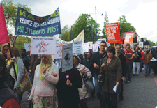 Lambeth College march against workloads (2), 28 Apr 09