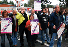 Ystrad Mynach College strike, 27 Aug 09