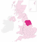 Yorkshire and Humberside region Highlight map of Yorkshire and Humberside region