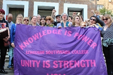 Lewisham Southwark picket Jun 2015