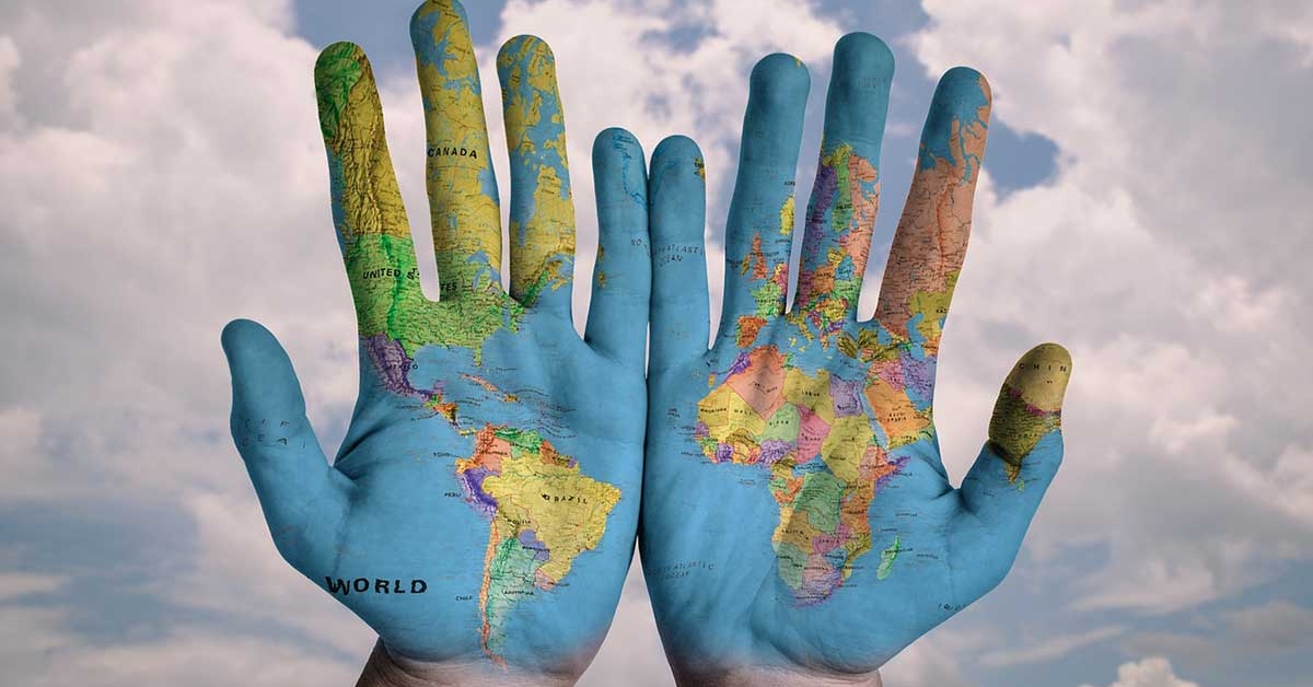 World hands