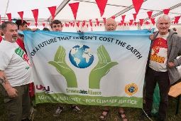 UCU with Michael Eavis at Glastonbury 2016