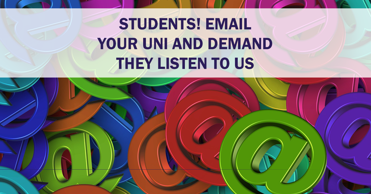HE action: students - help end the action