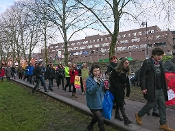 Cardiff strike march