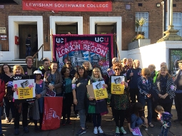 2018-09 Strikes on at Lewisham Southwark College as last-minute talks fail to resolve pay dispute
